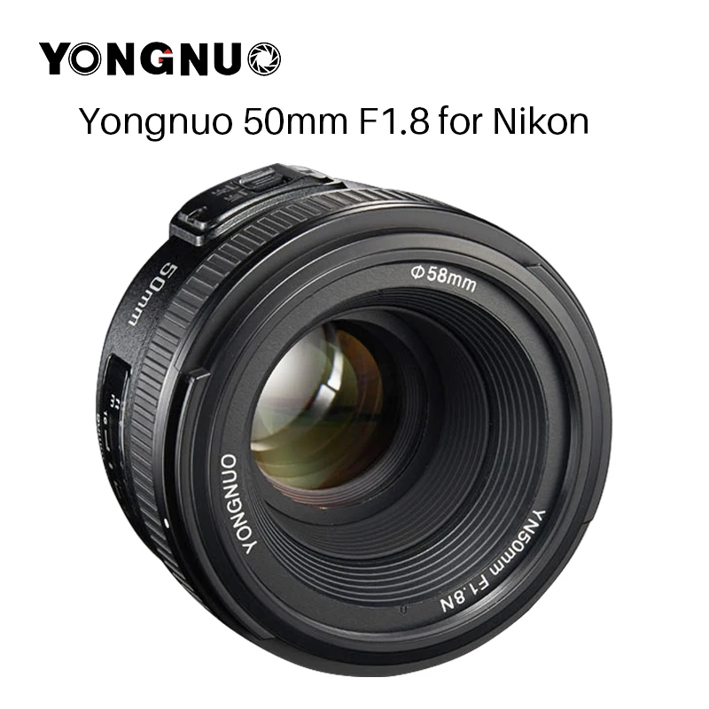 Объектив камеры YONGNUO YN50MM F1.8 для Nikon D800 D300 D700 D3200 D3300 D5100 D5200 D5300 Большая диафрагма AF MF DSLR Объектив камеры|yongnuo yn50mm f1.8|50mm f1.8yn50mm f1.8 | АлиЭкспресс