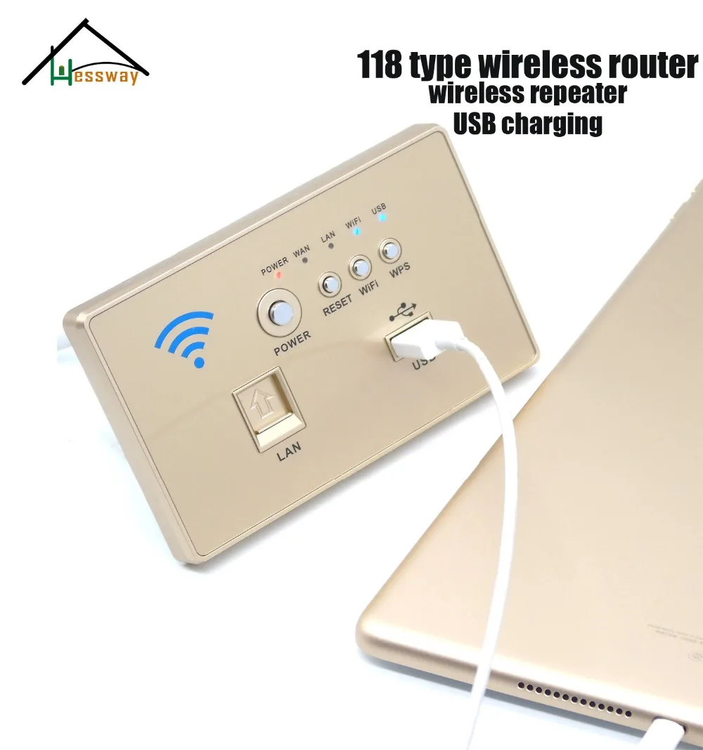 HESSWAY 118 стандартных отелей в настенной панели AP беспроводной маршрутизатор Wi Fi 3G