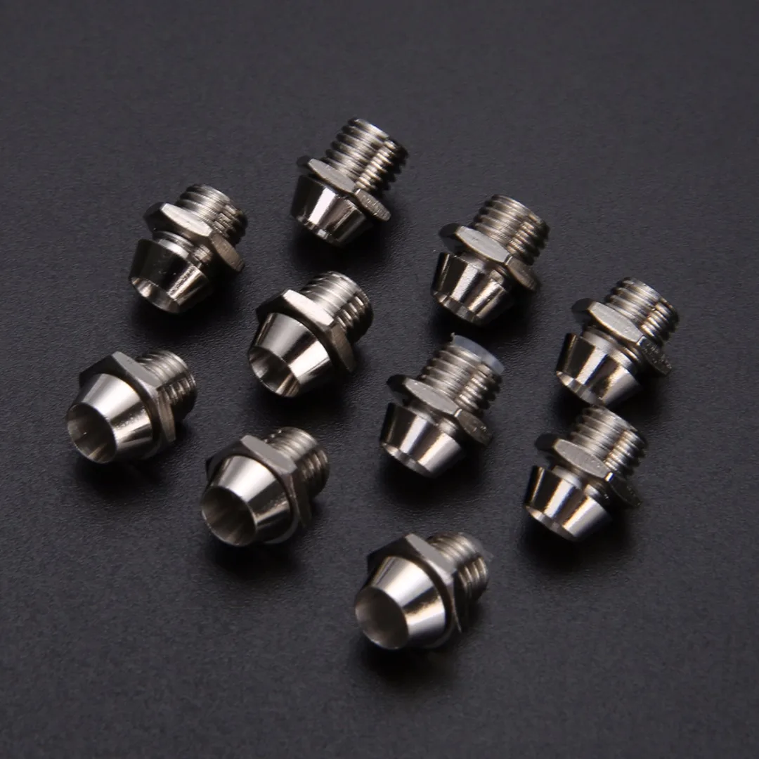 10pcs 3mm LED Lamp Holder Round Chrome LED Bezel Emitting Diode Metal Holder Luminous Tube Holder