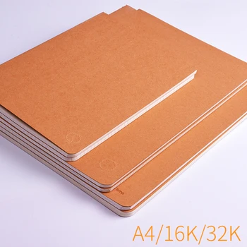

A5 A4 B5 38 pages grid notebook Korea simple creative retro student square lattice 16 32K kraft paper notepad