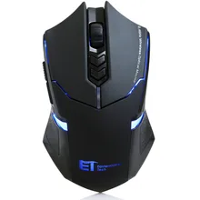 Беспроводная Бесшумная игровая мышь, светодиодный, 7 кнопок, 2,4 ГГц, USB приемник, геймерские Мыши для ПК, ноутбука, рабочего стола