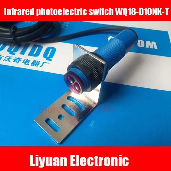 

2pcs Infrared photoelectric switch WQ18-D10NK-T 18mm diffuse reflection type proximity sensor