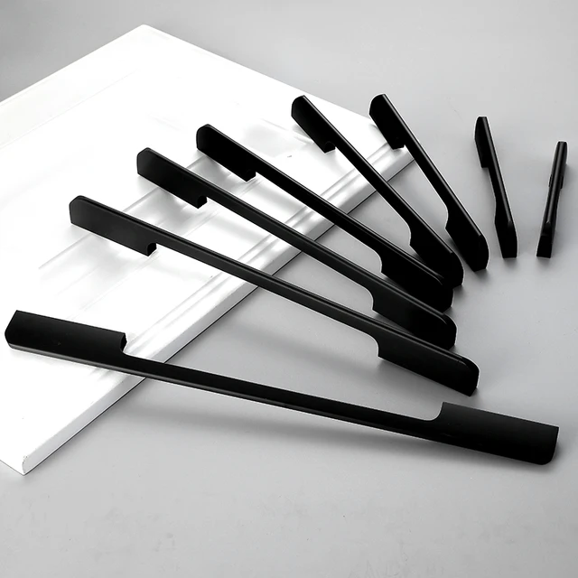 Special Price Long Solid Drawer Black Cabinet Kitchen Furniture Locker Wine Cabinet Pull Kitchen Cupboard Pulls Drawer Knobs Hardware Special Price Long Solid Drawer Black Cabinet Kitchen Furniture Locker Wine Cabinet Pull Kitchen Cupboard Pulls Drawer Knobs Hardware