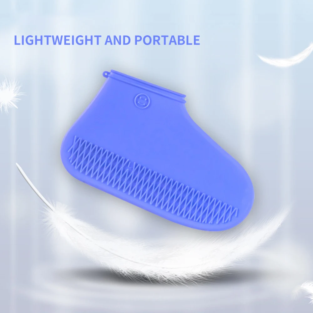 

Shoe Cover Outdoor Silicone Durable Protector Solid Non Slip Reusable Waterproof Portable Easy Clean Thicken Hiking Rain