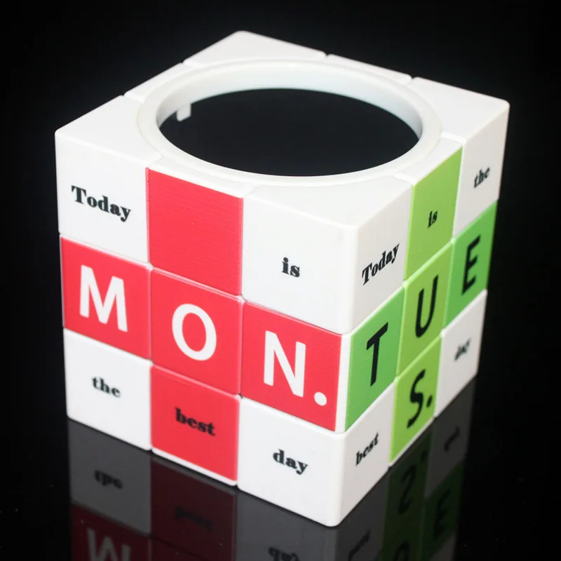 

Custom Cube UV Printing Pen Holder Week Timer Magic Cube 5.7cm 3*3*3 Stickerless Cubo Magico Educational Toys for Children Boys