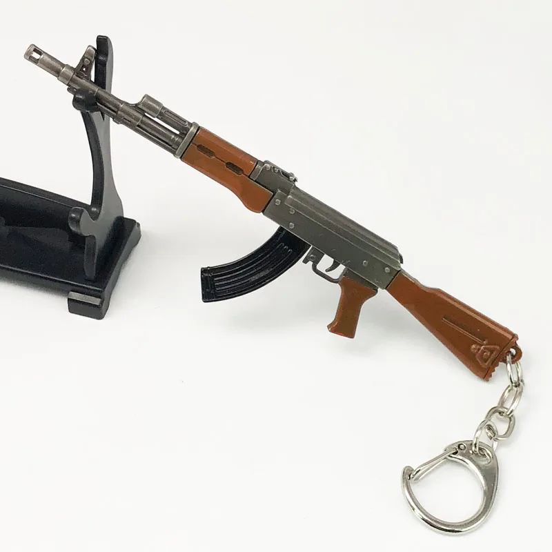 12 см pubg 7 62 мм Оружие Винтовка AKM брелок на ключи с подвеской в виде AK 47 игрушки