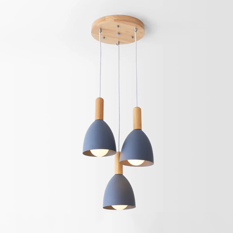 

Pendant Lights Modern Wood Pendant Lamp Nordic light For Cafe Restaurant Bedroom Hanglamp Kitchen Colorful Suspension Luminaire