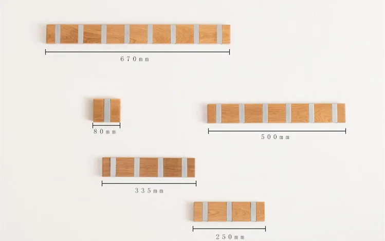 Твердой древесины висит выдвижной вешалка для одежды стойки гостиная Ванная комната пальто крючки стены хранения 1/3/4/6/8 Крючки Nordic Стиль