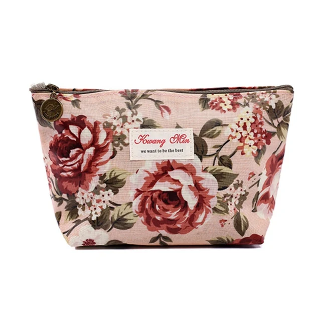 flower toiletry bag