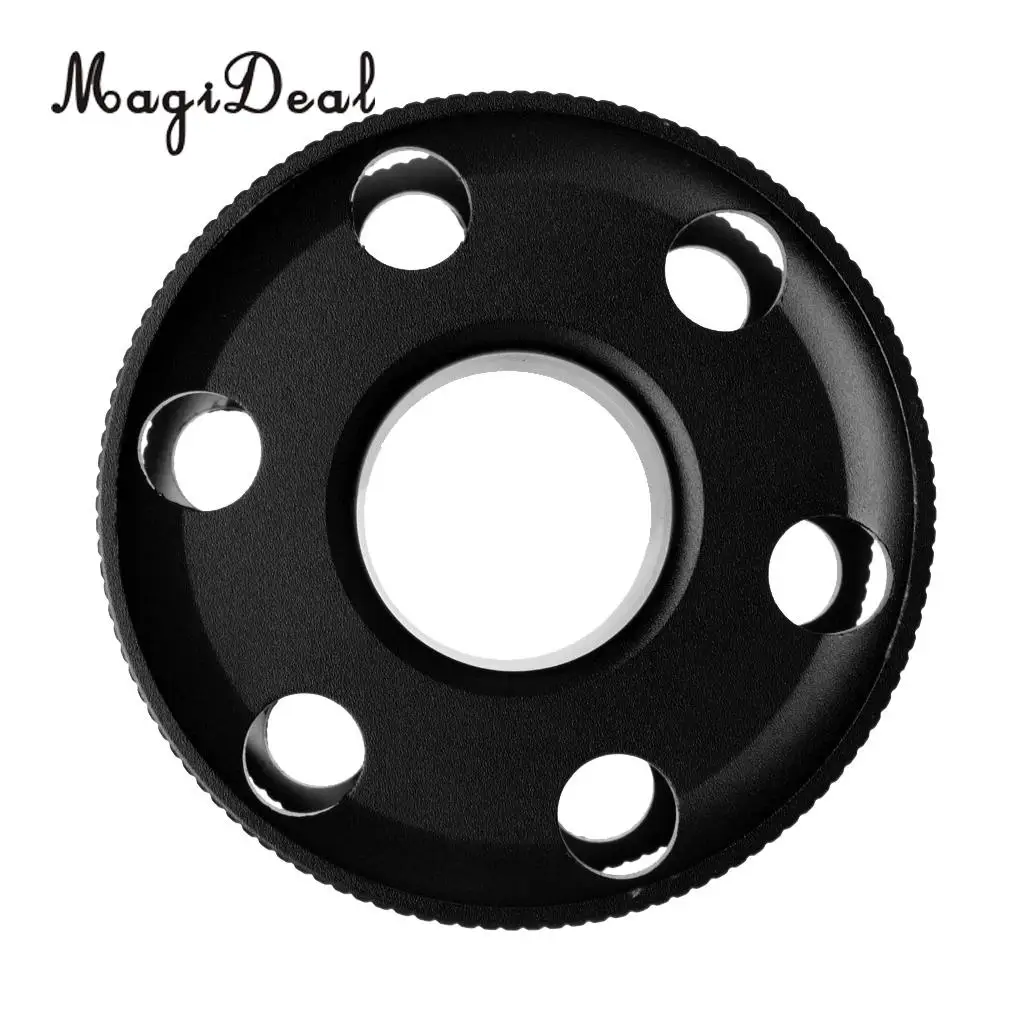 MagiDeal Durable 1Pc Aluminum Scuba Diving Dive Finger Spool Snorkeling Guide Line Reels Tool for Surfing Bungee Jumping Sports