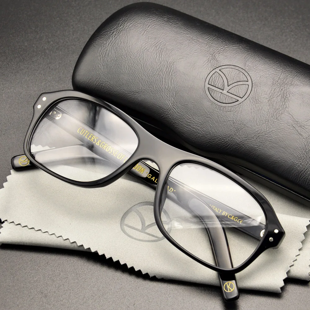 Kingsman Kingsman do Serviço Secreto de Óculos Círculo Dourado Óculos Harry com Ovos Óculos Top Acetato Quadro Óculos Estilo Britânico