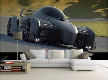 

Custom mural 3d photo wallpaper Modern hand-painted animation sports car home decor 3d wall murals wallpaper for wall 3 d