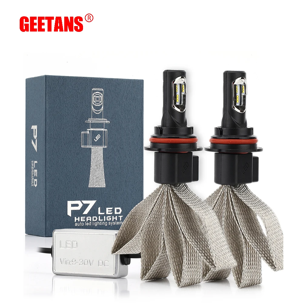GEETANS автомобильный головной светильник H7 H4 светодиодный H8/H11 HB3/9005 HB4/9006 H1 H3 H13 9004 9007