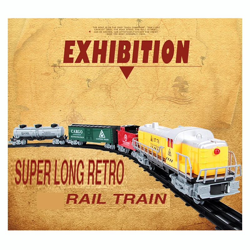 Детский Электрический Железнодорожный поезд, игрушки, Классическая обучающая модель поезда, железная дорога, электрический вагон, детская игрушка