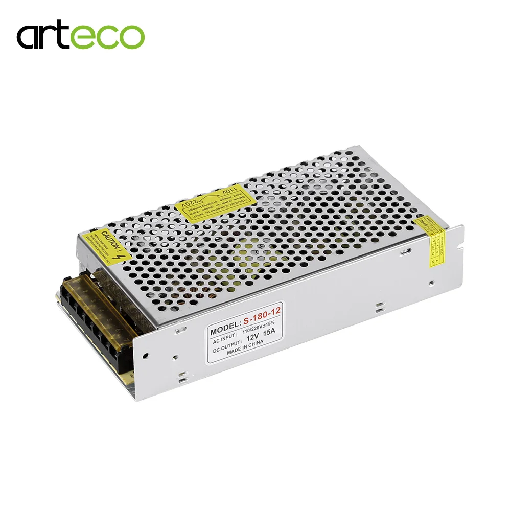 

D12V 15A 180W Switching Power Supply 180W Lighting Transformer 12V LED Driver For LED strip LED Bar Light Power adapter