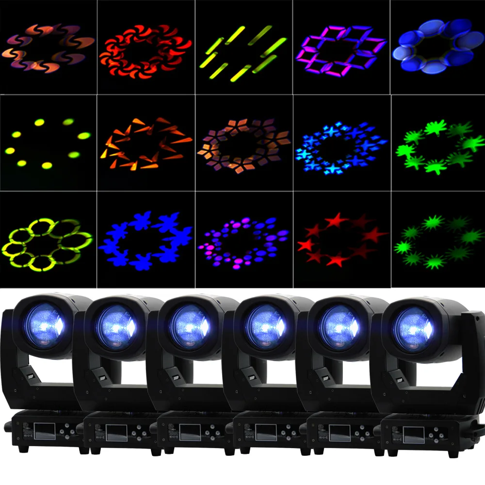 

Hongyi 8pcs/lot 150W LED Moving Head With 11 color+17 patteron Function Professional Disco Light /8 facet prism lens