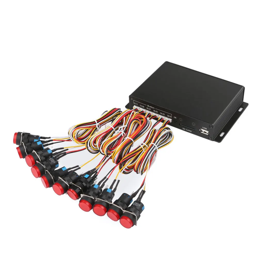 

Red plastic push button Lanmade CE/FCC SD USB digital equipment