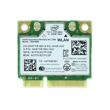 Абсолютно новая для Intel 7260 Intel7260 7260AC 7260HMW 2,4& 5G 867M Bluetooth 4,0 Mini PCIe WiFi беспроводная сетевая карта