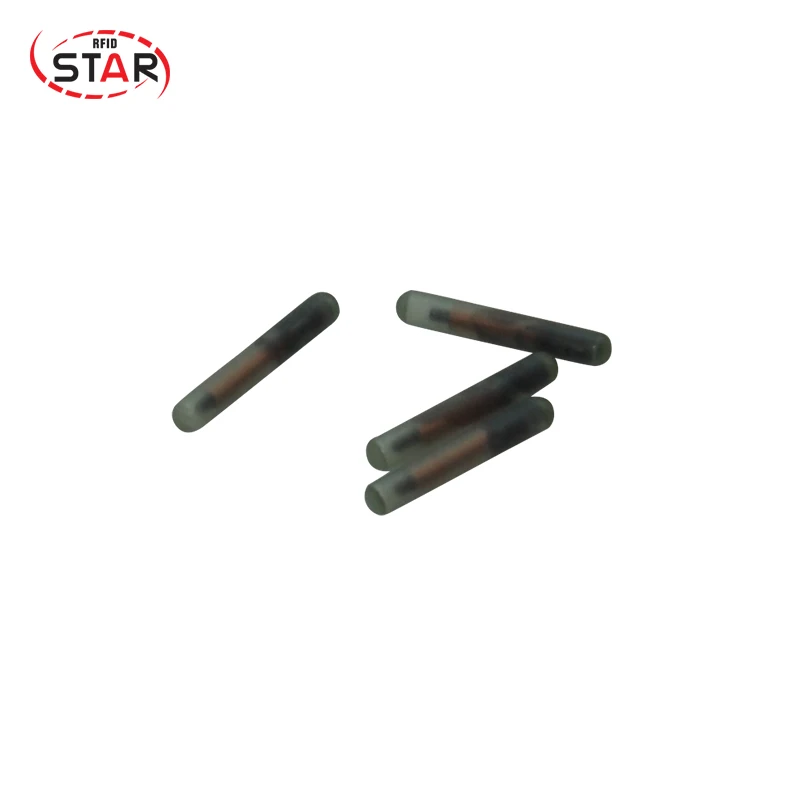 

50pc Mini size 1.25X7mm RFID animal microchip fdx-b pet microchip 134.2khz injectable microchip ISO Chip cat fish dog microchip