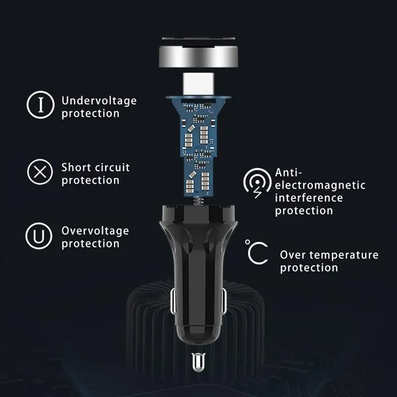 Двойной зарядное устройство usb быстрое зарядное устройство для телефона 5 в Интеллектуальный светодиодный Автомобильный адаптер питания мини Быстрая зарядка для мобильного телефона смартфон