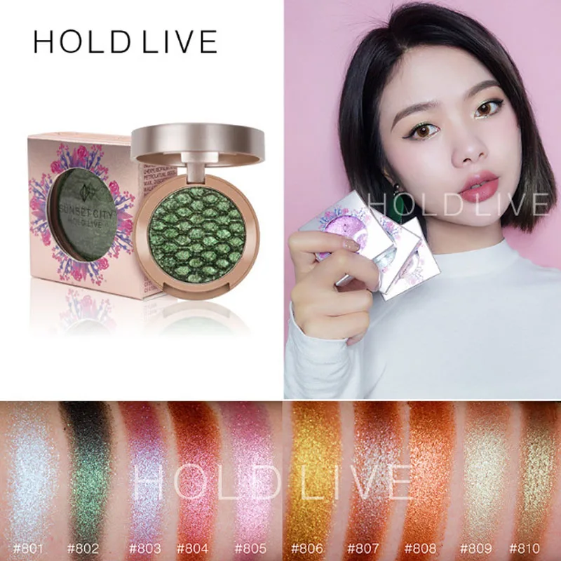 Блестящие тени для век Hold live водостойкие стойкие мерцающие блестящие с эффектом