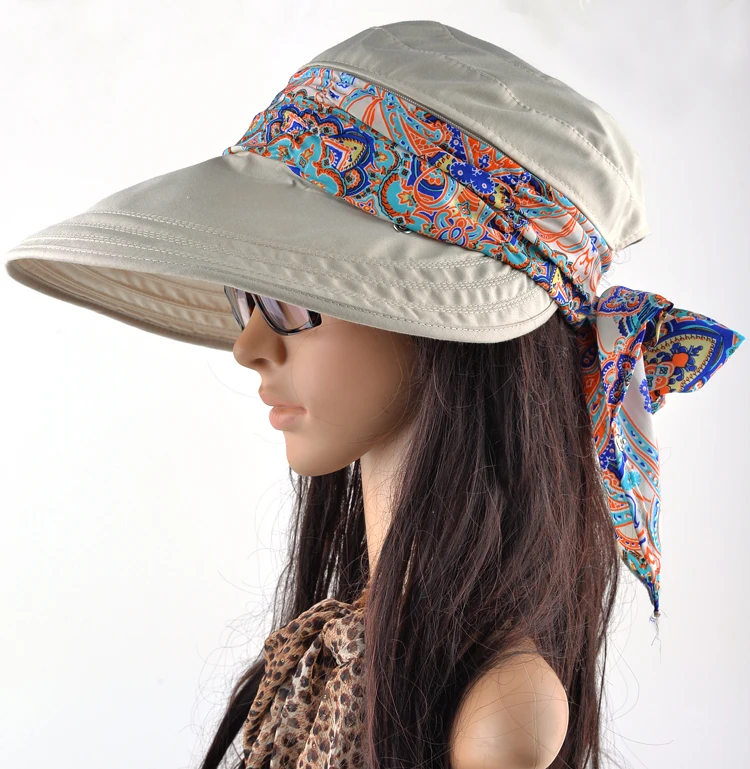 Summer hats for women  chapeu feminino new fashion visors cap sun cap collapsible anti-uv hat 6 colors 5