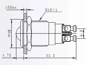 ELEWIND 16 мм индикатор(PM16B-D/G/12 В/с