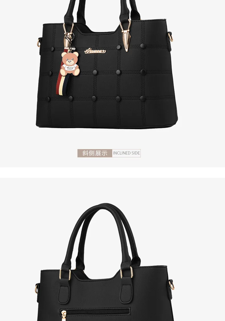 Женская сумка, винтажная сумка, Повседневная сумка, модная женская сумка-мессенджер, на плечо, с верхней ручкой, кошелек, кожа, Новинка