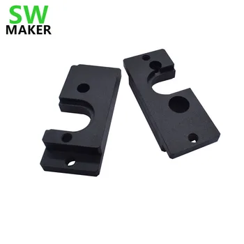 

SWMAKER Right left Aluminum Alloy BullDog Extruder Mount plate V6 Hotend Black Color