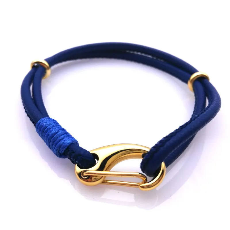 

2016 New! Sheepskin Bracelet Braided Bangles Charms Wristband Cuff Sheepskin Bracelet For Women Men Gold Lobster Clasp Bracelet