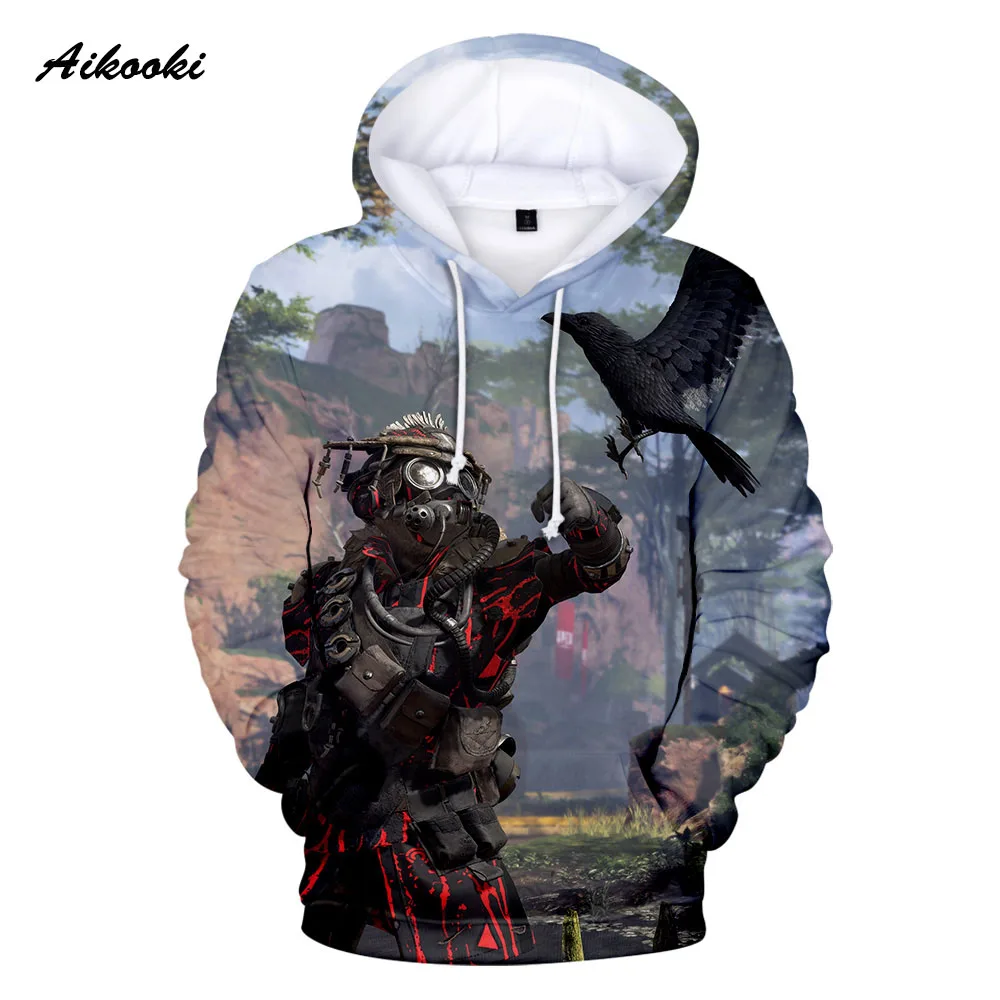 Толстовка Aikooki Apex Legends для мужчин и женщин свитшот с капюшоном в стиле Харадзюку