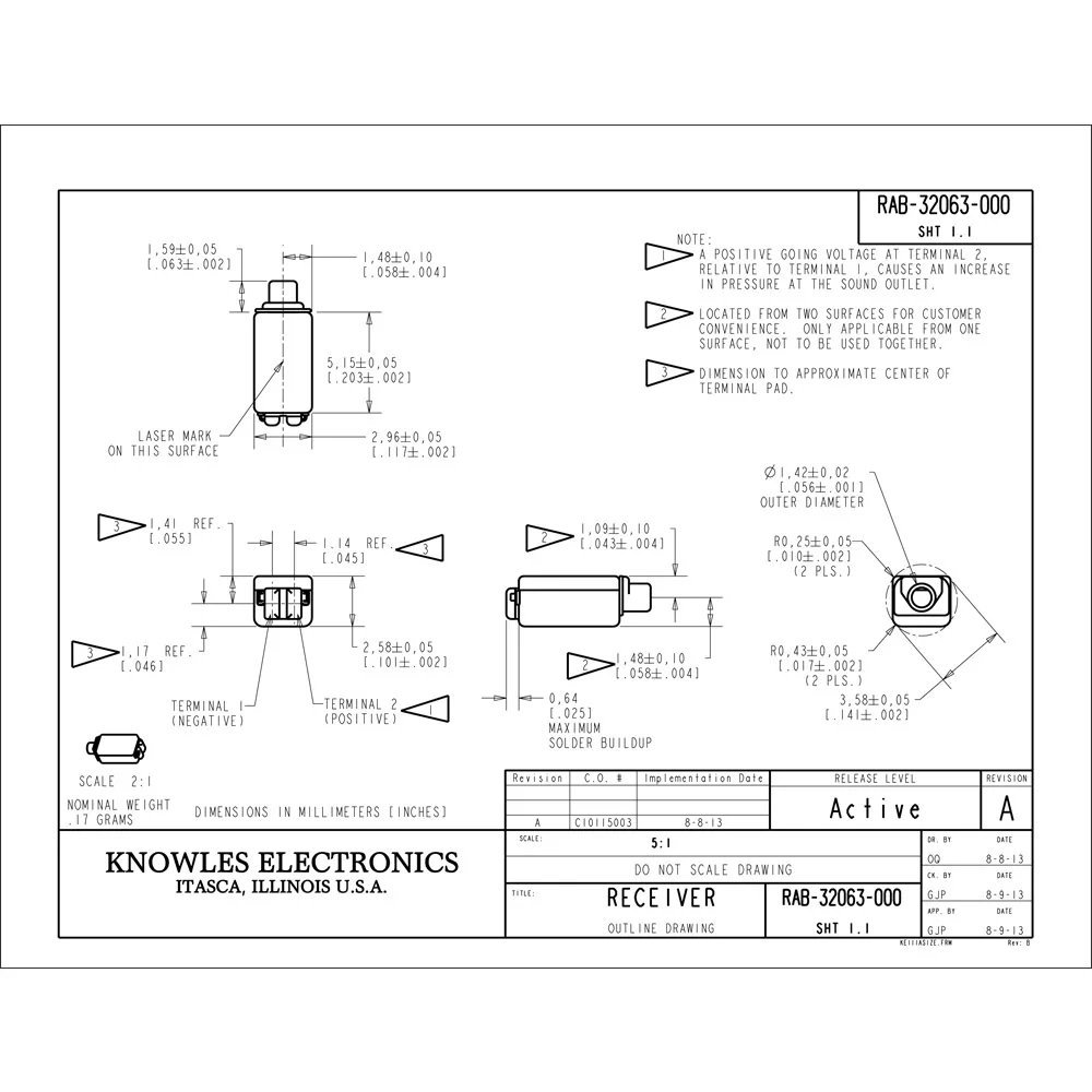 Monitor, único alto-falante, freqüência de gama completa, RAB-32063-000, 2pcs