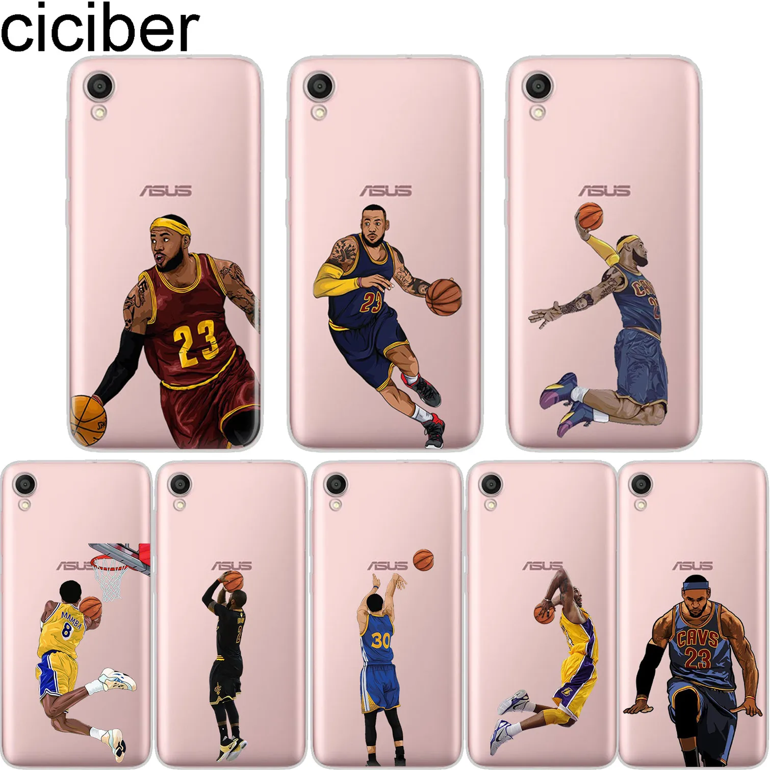 

ciciber James Kobe For ASUS ZenFone Live L1 V 3 GO Zoom Soft Silicone Cover TPU For ZenFone MAX Pro Plus Lite L1 M1 Phone Cases