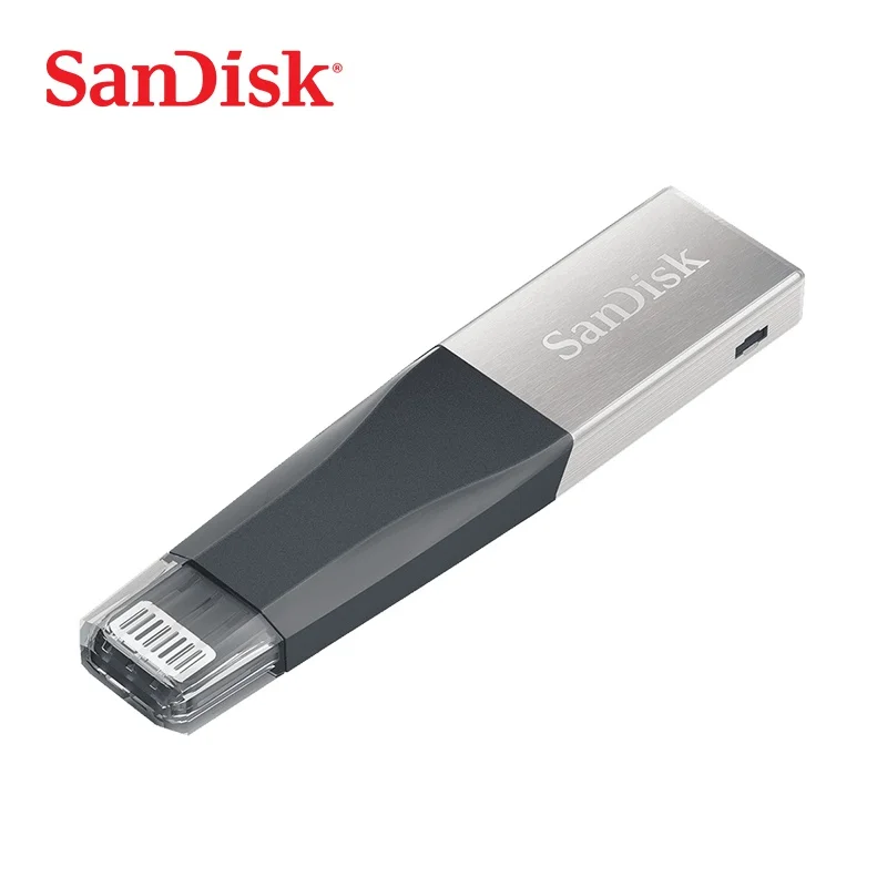 Флеш-накопитель sandisk USB 3,0 OTG 32 Гб 64 ГБ, флеш-накопитель Lightning на металлическую ручку 128 ГБ, u-диск для iPhone, iPad, iPod, карта памяти