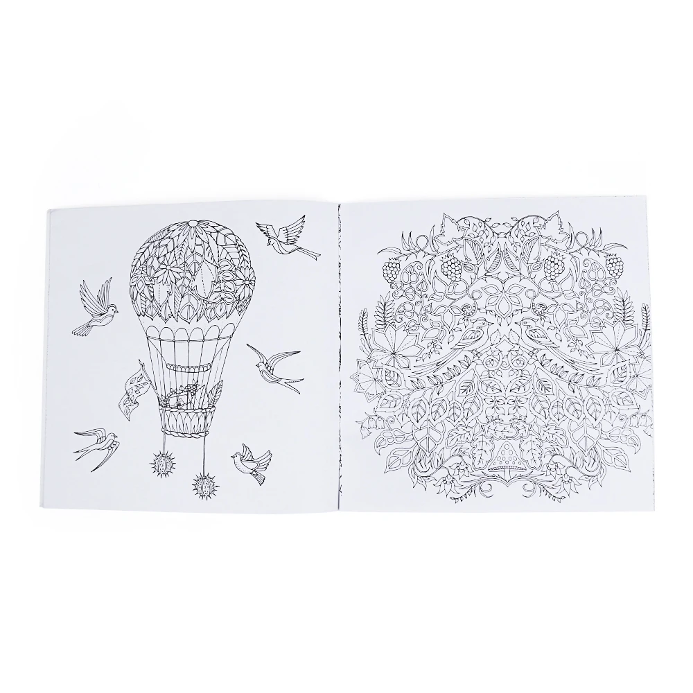 1 шт. Mystery Garden Fun Designs антистресс книжка-раскраска мандалы животные снимают стресс для детей и взрослых книга-раскраска 25*25 см