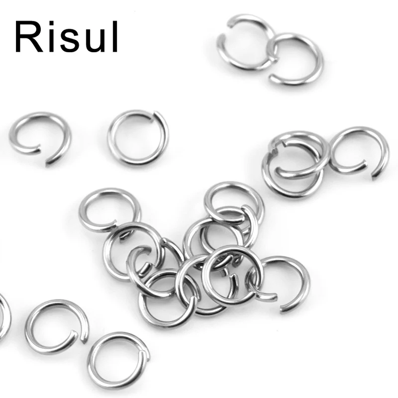 

100% Stainless Steel Jump Rings Single Loops Open Jump Rings Split Ring Gold & Silver color Connectors Jewelry Findings 100p