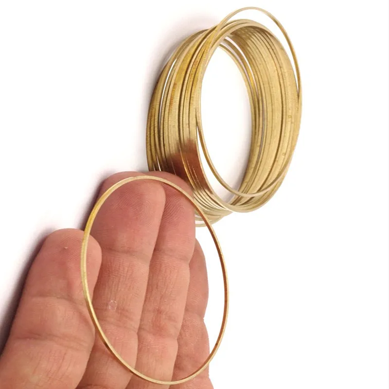 

... 12pcs.. Raw Brass Circle..round .. Connectors.sz..(65x1x1mm) Bs 1104