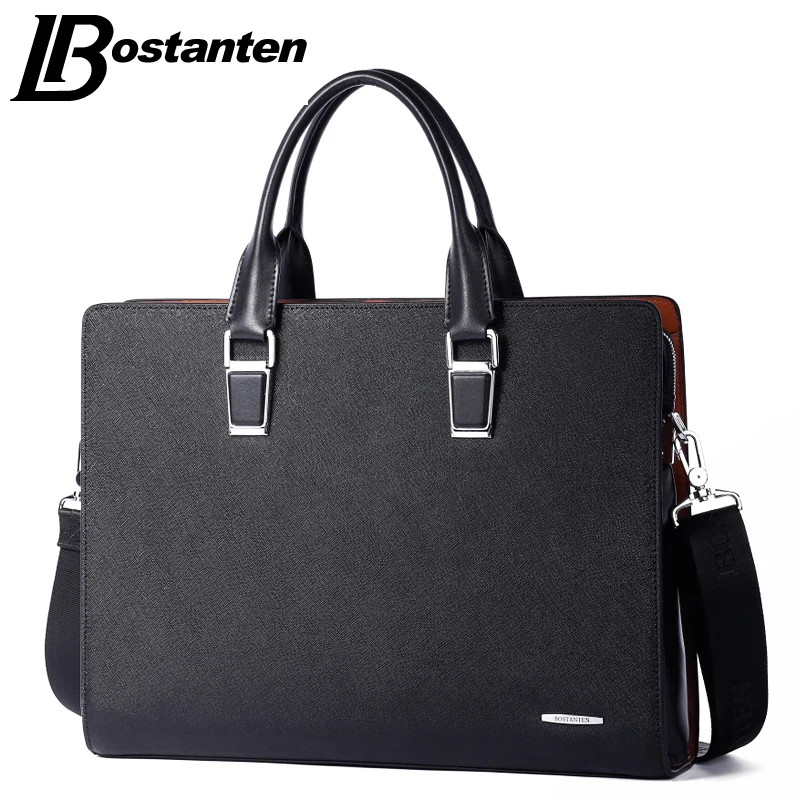 bostanten leather briefcase