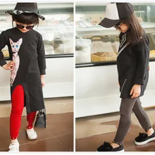 Новинка года, леггинсы для мальчиков с заклепками и манжетами сбоку, эластичные хлопковые штаны с резьбой