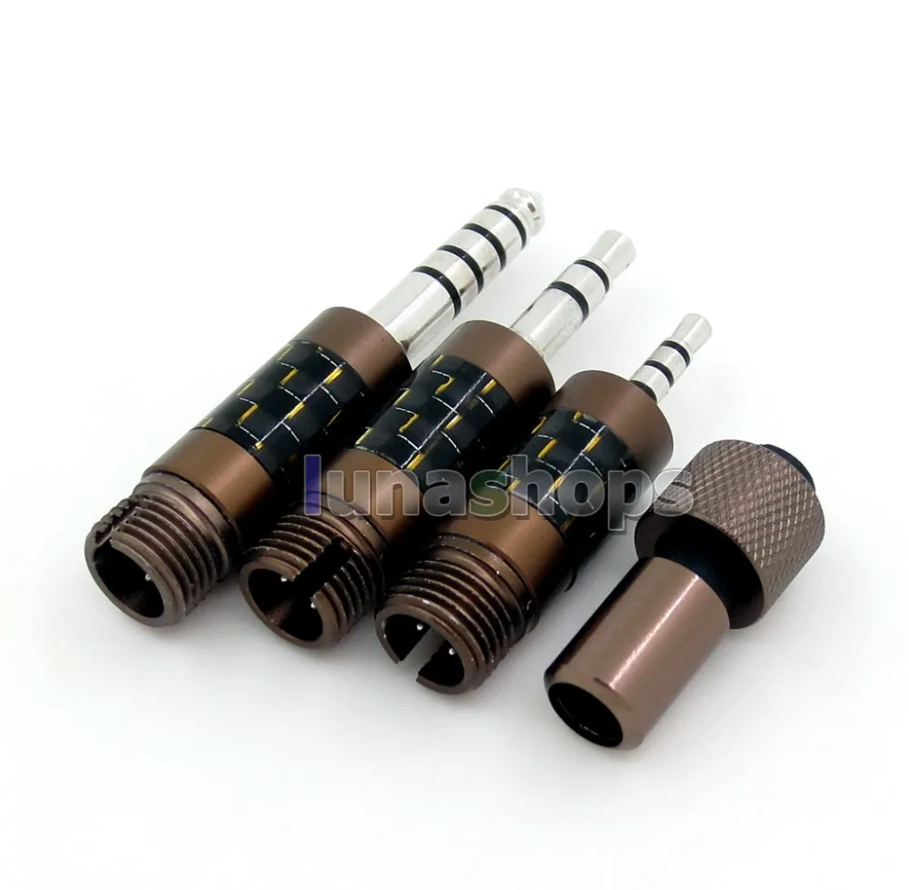 

LN005924 4.4mm 2.5mm Balanced 3.5mm PLUG 3 in 1 DIY earphone cable Kits Adapter For D AWESOME Custom DIY Adapter High end