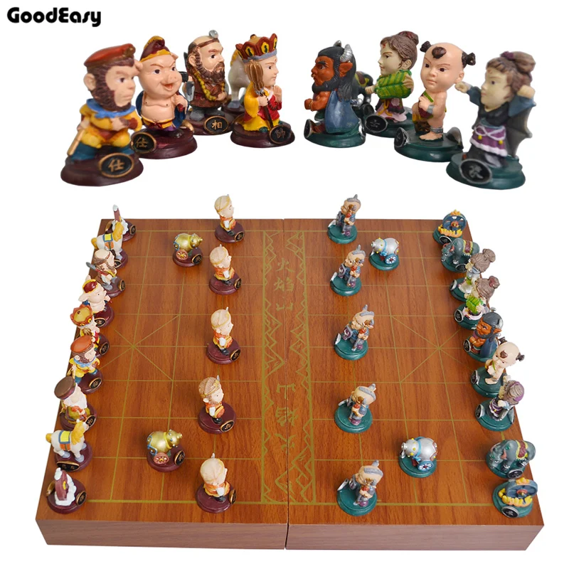 

Journey to the West Chinese Chess Folding Chess Board Chinese chess pieces / parent-child gift