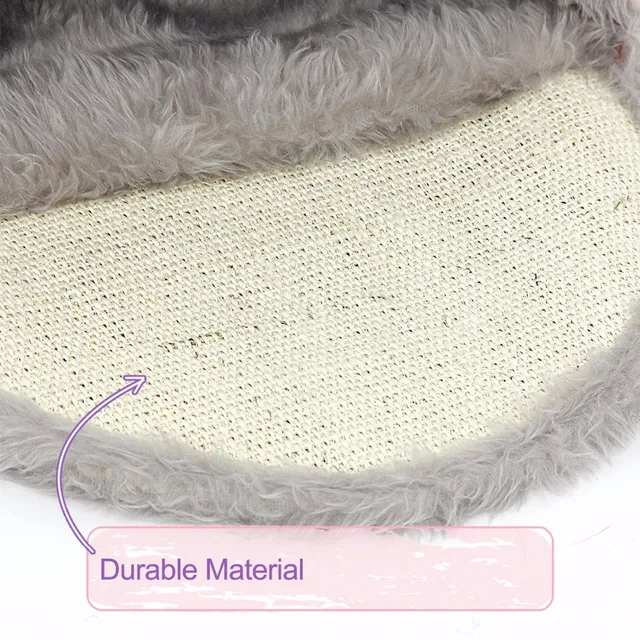 Cat Bed Pet House With Ball Toy Scratching Post Hairy&Sisal Hemp&Plastic Non-woven Soft Non-slip Pet Sleeping Bag  Cat Supplies