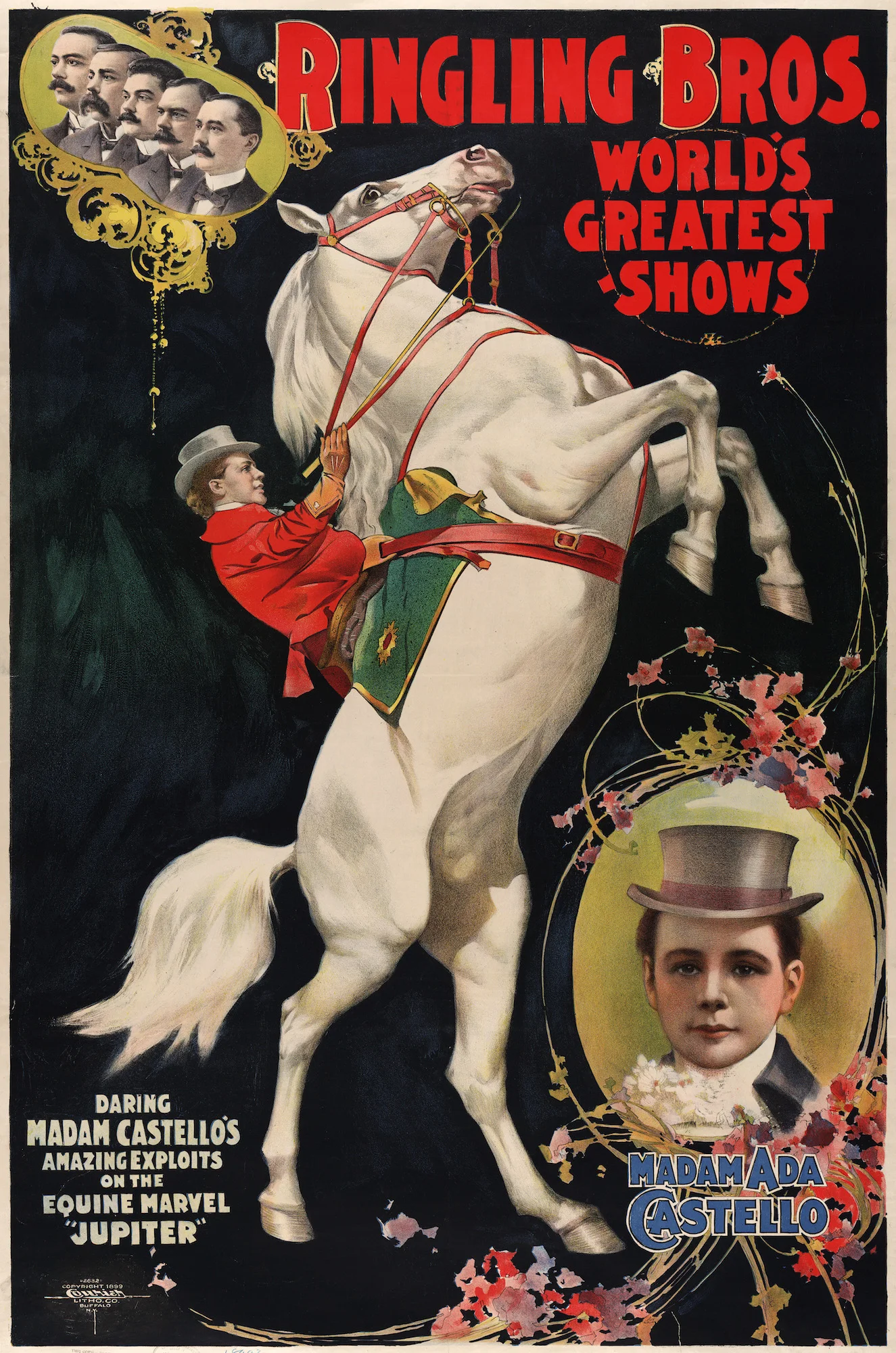 Винтажный представление цирк постер Ringling Brothers классические холщовые картины