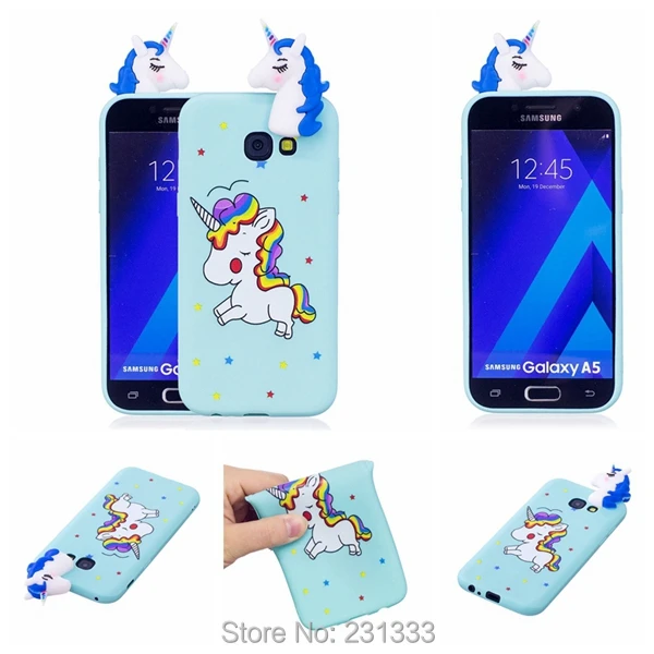 Мягкий чехол из ТПУ C ku с объемным рисунком для Samsung Galaxy A3 A5 2017 J3 J5 J7 J310 J510 J710 NOTE 8