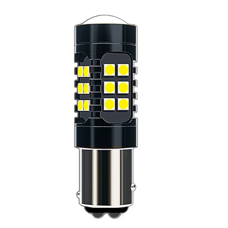 100 шт. 1157 BAY15D P21/5 Вт 1200Lm 27 SMD 3030 светодиодный автомобиль габаритные огни Автомобильные стояночные огни тормозной фонарь авто фары дневного света поворотники