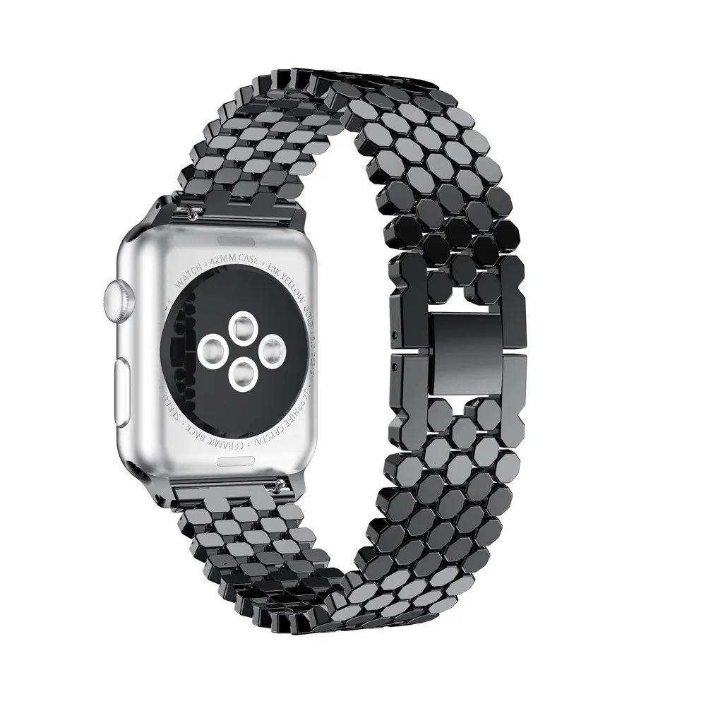 Ремешок для Apple Watch band 38 мм 42 мм iWatch 4 band 44 мм 40 мм цветной стальной Ремешок Браслет Apple watch 4 3 2 1 Аксессуары