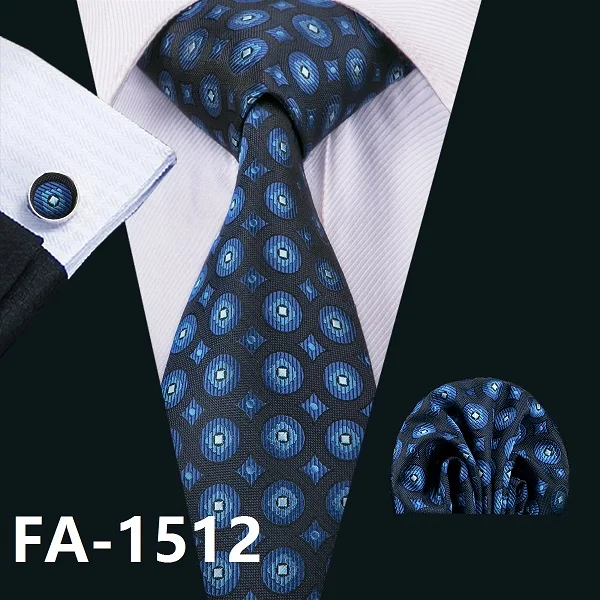 FA-999 Barry. Wang, мужские галстуки, серый, Цветочный, Шелковый, жаккардовый галстук, Hanky, запонки, набор, мужские деловые подарочные галстуки для мужчин - Цвет: FA-1512
