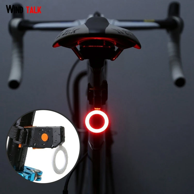 

Wind Talk Mini USB Rechargeable 70 Lumen LED Bike Rear Light 5 Modes Super Bright Mtb Road Bike Cycling Safety Tail Light