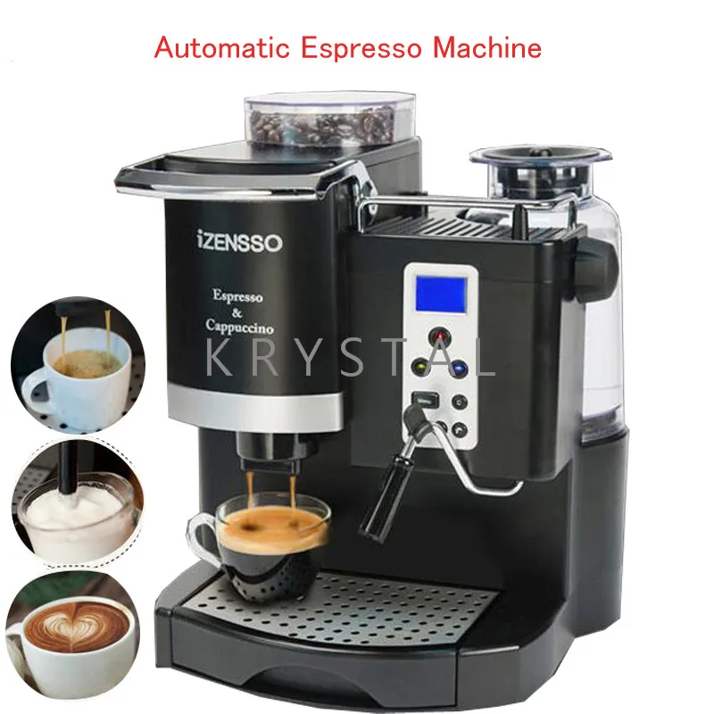 Automatic Espresso Machine in English Version Coffee Maker with Grind Bean and Froth Milk for Home or Coffee Shop SN-8650
