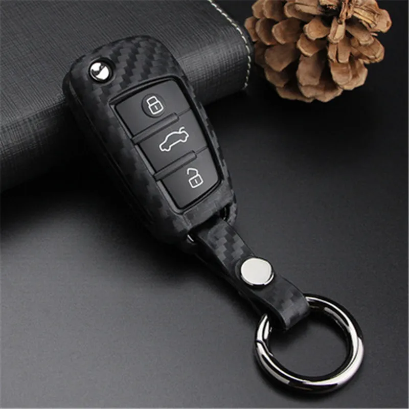 

Remote Auto Key Chains Protection Shell Cover key Case For Car for Audi A6L A1 Q3 Q7 TT R8 A3 S3 Car Accessories